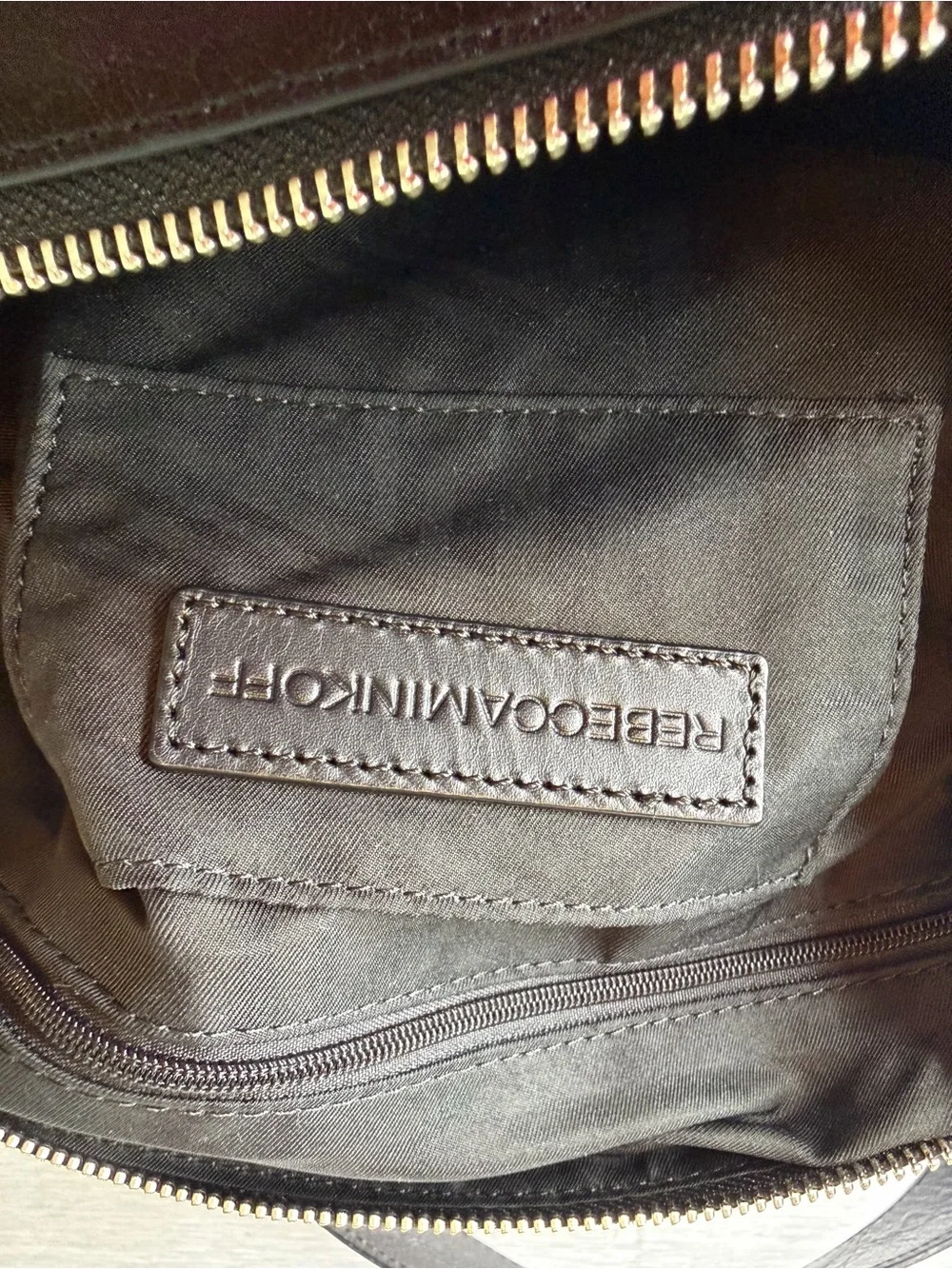 REBECCA MINKOFF Regan Large Leather Hobo Shoulder Bag Adjustable Strap
